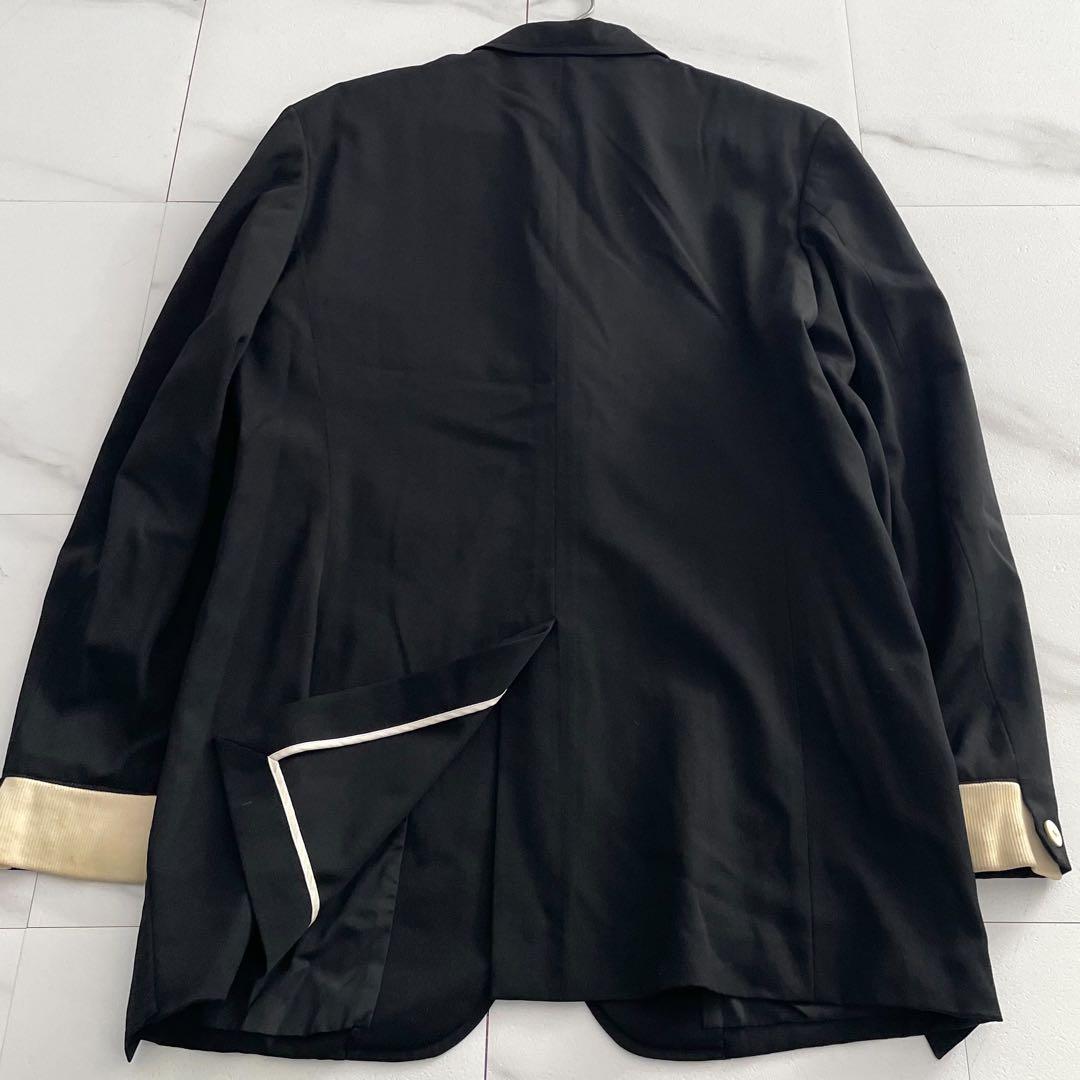 Yohji Yamamoto POUR HOMME 09AW Bicolor Blazer Black Size XL