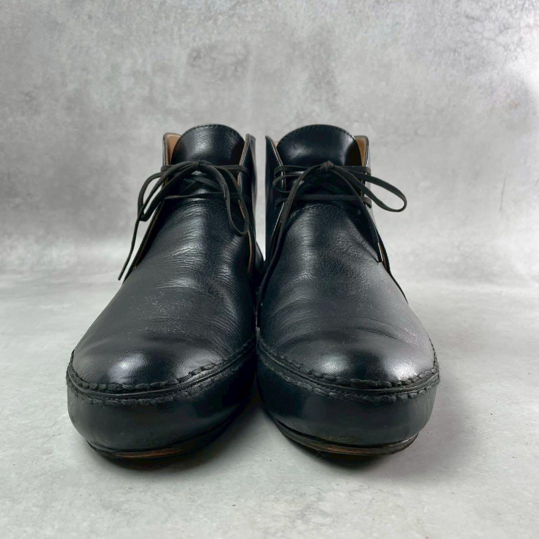 ISSEY MIYAKE MEN Leather Chukka Boots Black