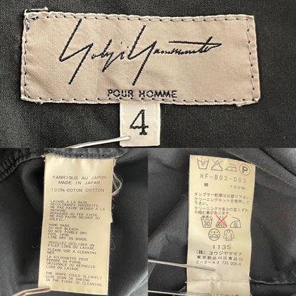 Yohji Yamamoto POUR HOMME 14AW Puckering Shirt Black Size XL