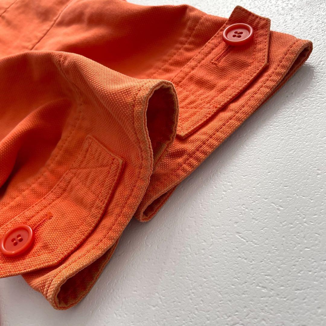 ISSEY MIYAKE MEN 04SS Cotton Military Jacket Orange Size L