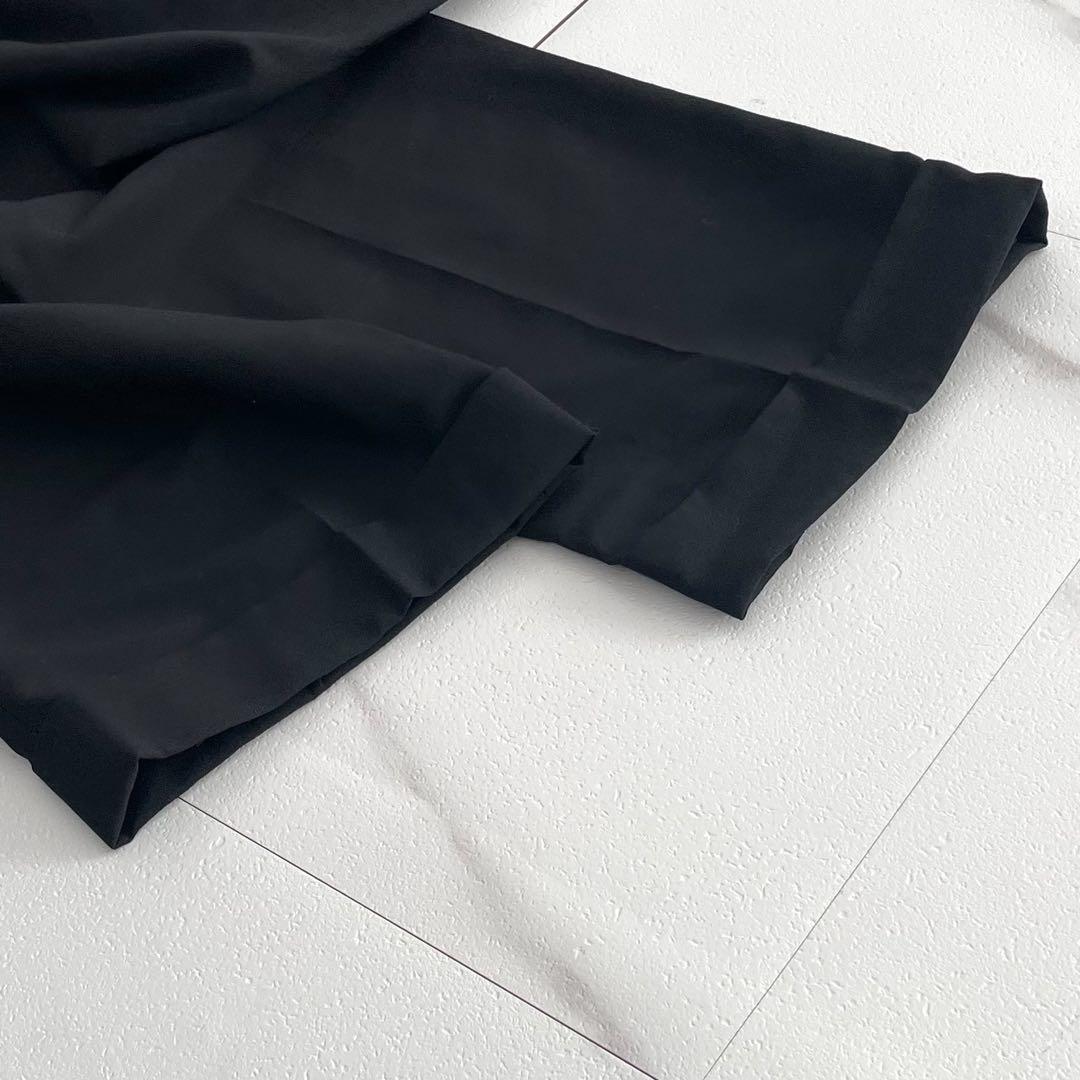Y's for men Wool Gabardine Straight Slacks Black Size 34