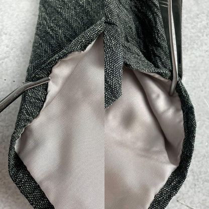 ISSEY MIYAKE MEN Pleated Silk Tie Green Size ONE SIZE