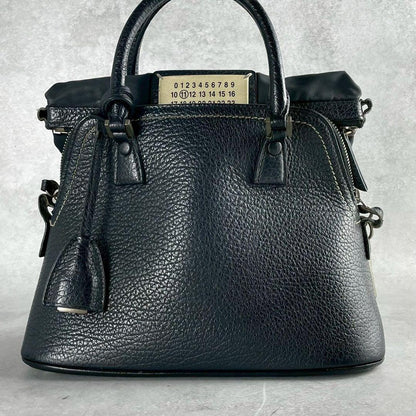 MAISON MARGIELA 5AC Small Leather Bag Black Size ONE SIZE