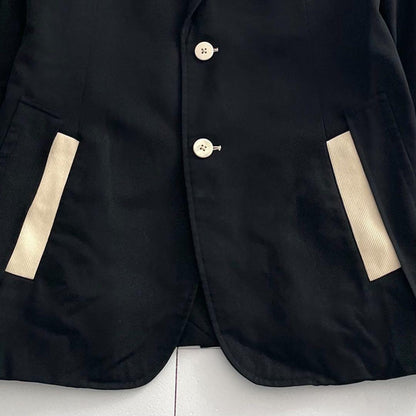 Yohji Yamamoto POUR HOMME 09AW Bicolor Blazer Black Size XL