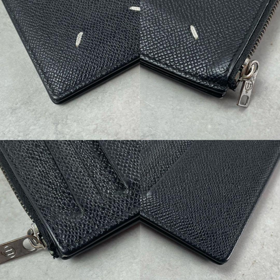 MAISON MARGIELA Leather Money Wallet Black Size ONE SIZE