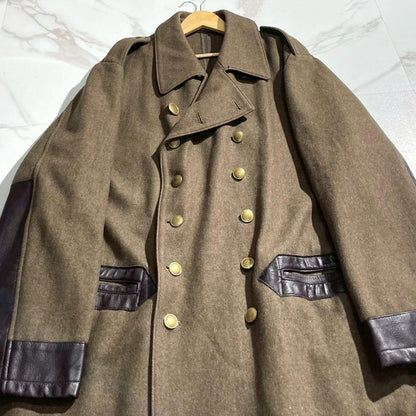 Y's for men 90s Oversized Napoleon Coat Khaki Size L