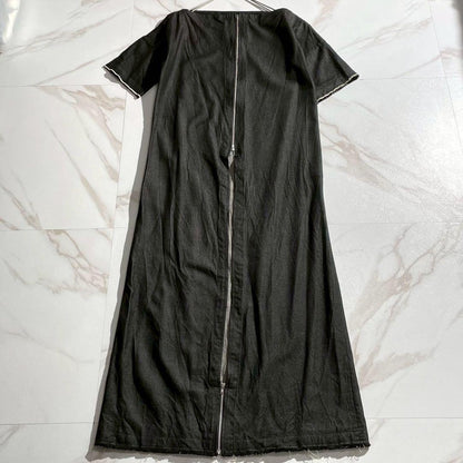 Yohji Yamamoto 03SS Denim Silk Zip Coat Black Size L