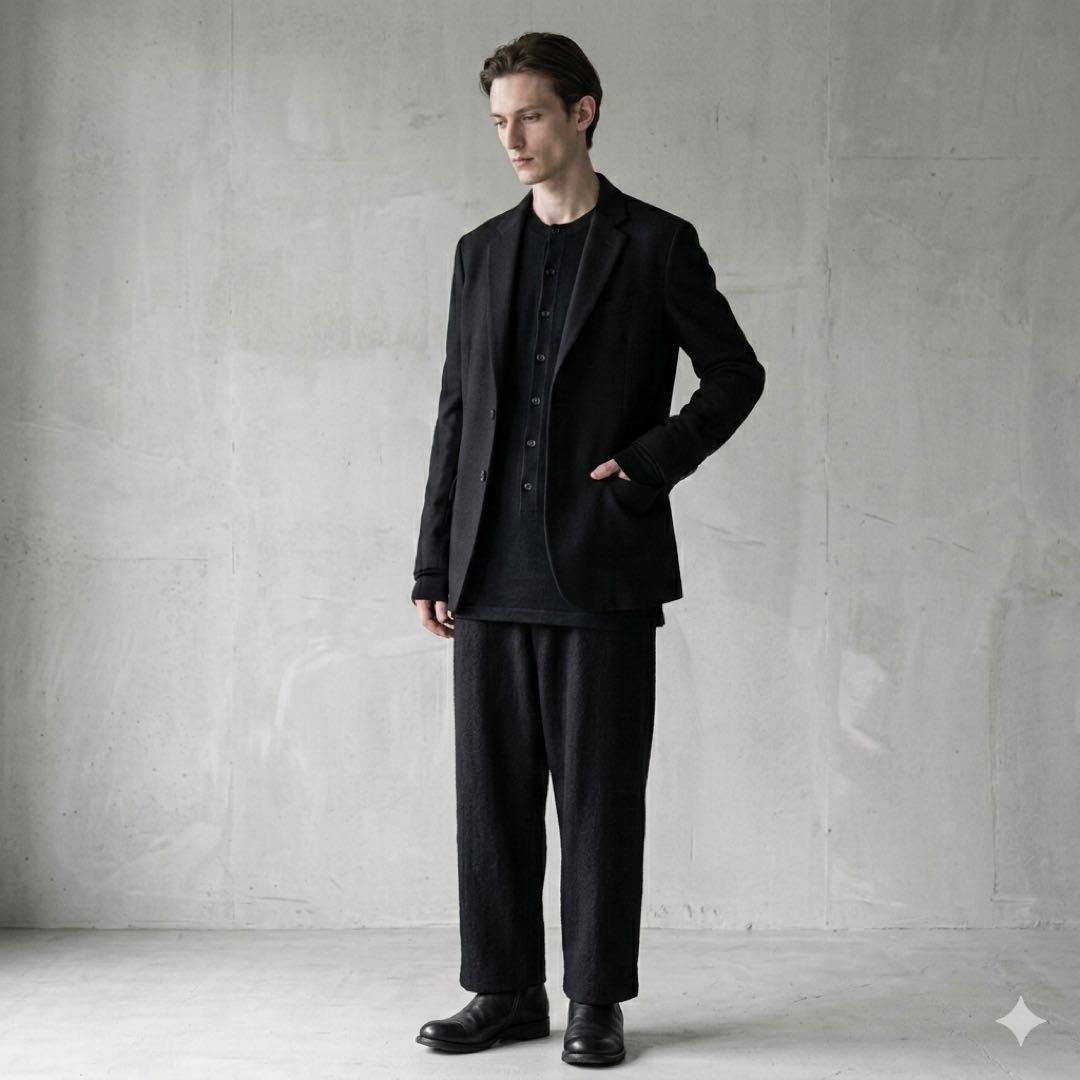 Yohji Yamamoto POUR HOMME 93AW Wool Henley Knit Size M