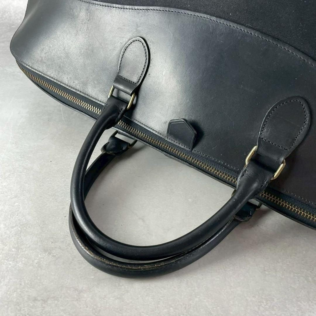 Y's for men Canvas Leather Boston Bag Black Size ONE SIZE