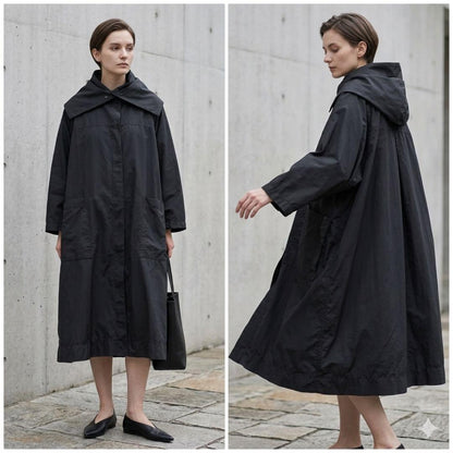 ISSEY MIYAKE 20SS 2-Way Hooded Coat Nylon Gray Size L