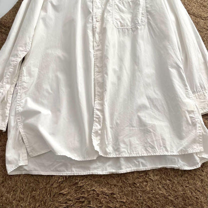 Yohji Yamamoto POUR HOMME 24SS Big Shirt White Size L