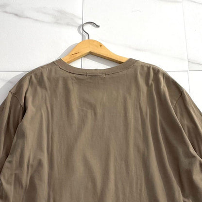 ISSEY MIYAKE MEN 00SS Oversized Cotton T-shirt Brown Size XL