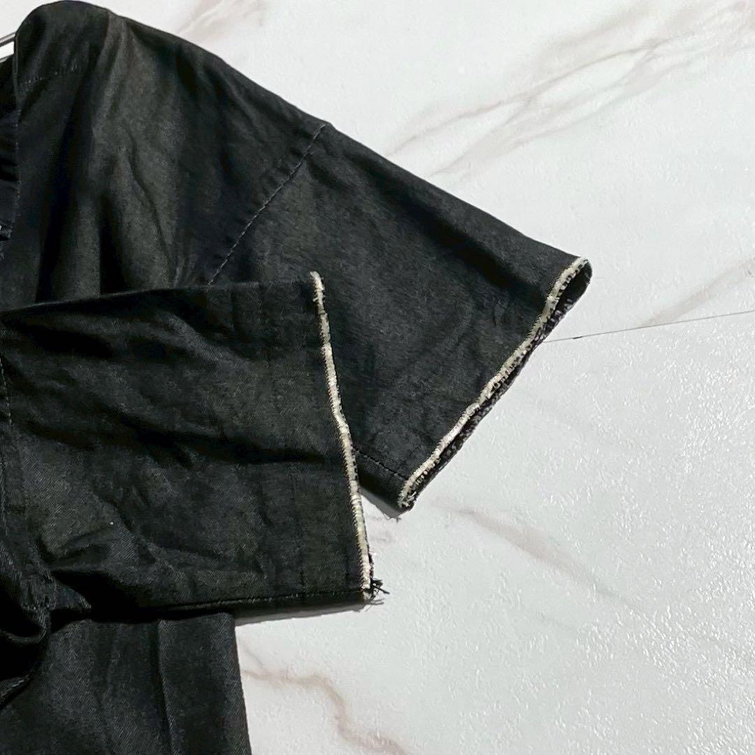 Yohji Yamamoto 03SS Denim Silk Zip Coat Black Size L