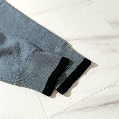 MAISON MARGIELA Wool Drivers Knit Zip-Up Blue Size XL