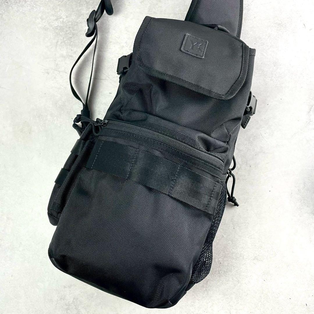 Y's NEW ERA Nylon Crossbody Sling Bag Black Size ONE SIZE