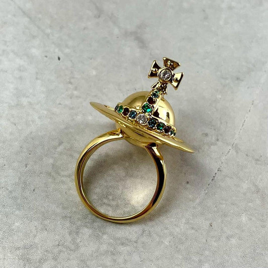 Vivienne Westwood Orb Poison Ring Gold Size ONE SIZE