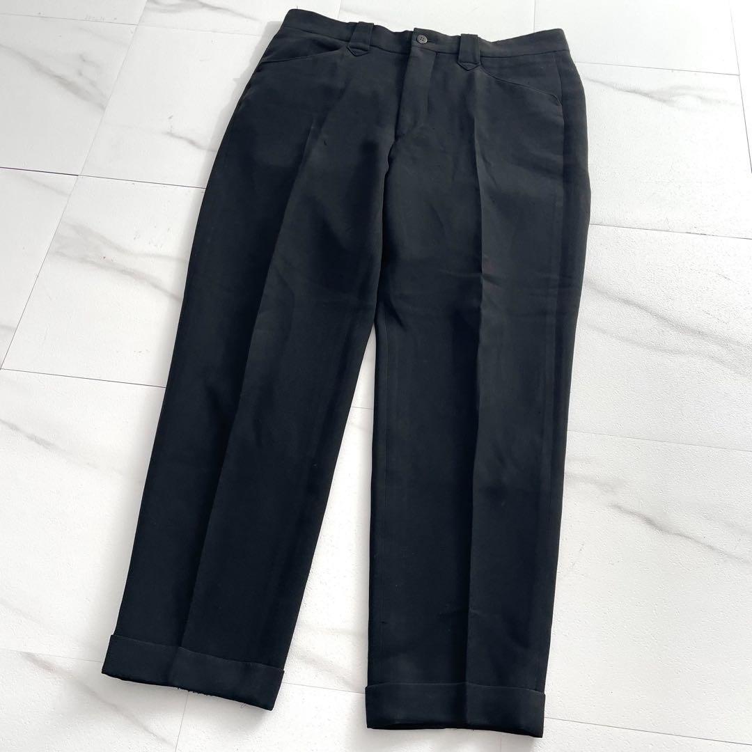 ISSEY MIYAKE MEN 97SS Tapered Polyester Slacks Black Size L
