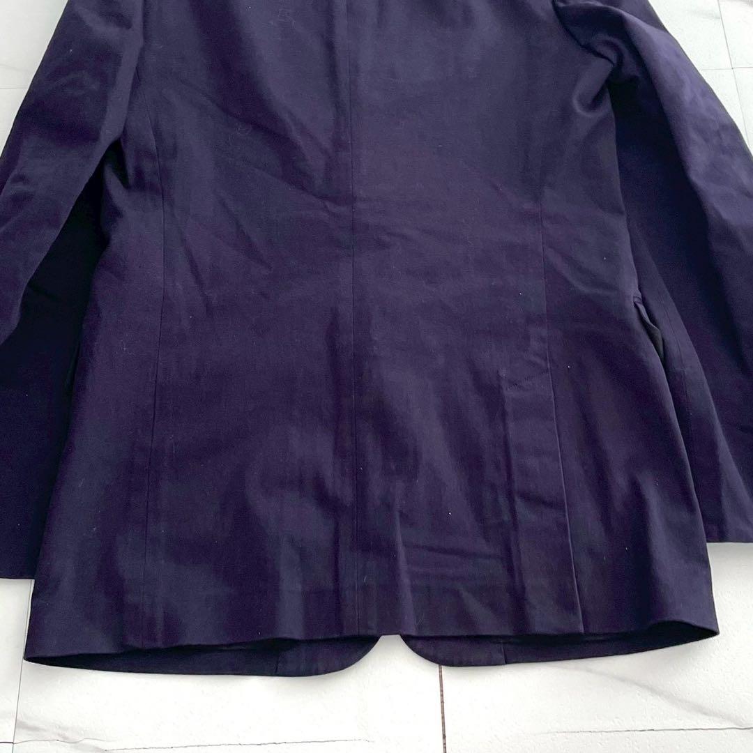 Yohji Yamamoto PH 12SS Gold Button Cotton Blazer Navy Size L