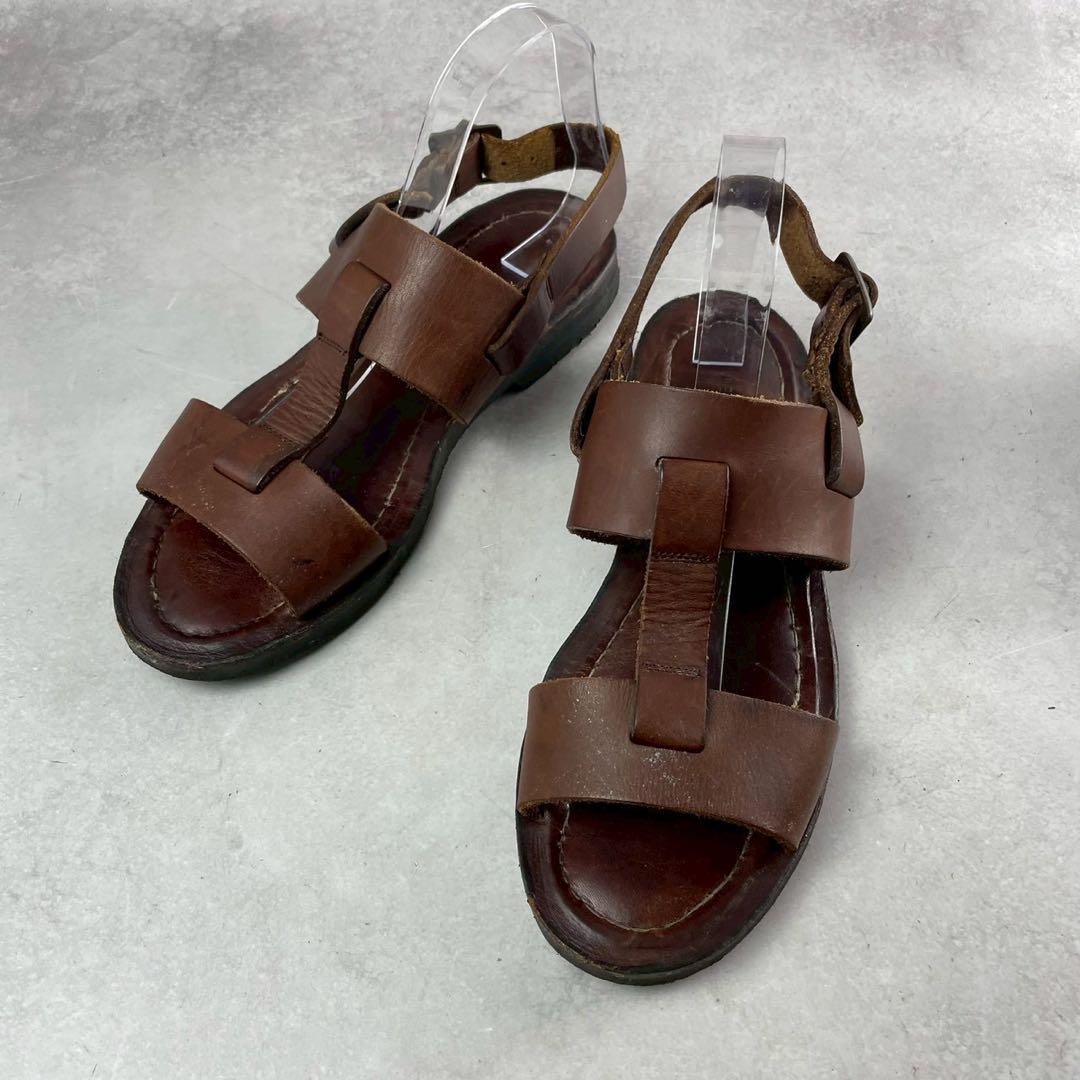 ISSEY MIYAKE MEN Leather Sandals Brown Size L