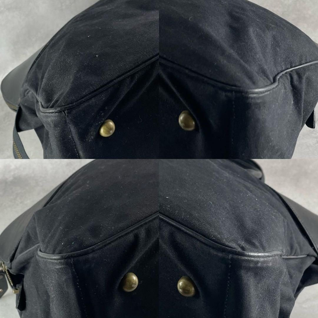 Y's for men Canvas Leather Boston Bag Black Size ONE SIZE