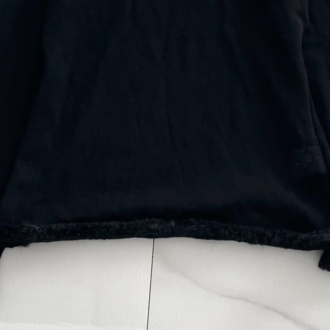 Jean Paul Gaultier Sheer Fur Trim Wool Sweater Size L