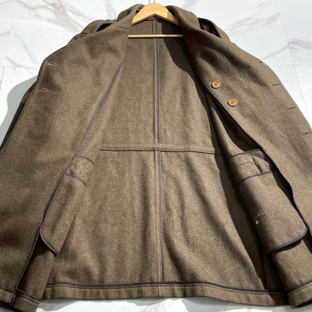 Y's for men 90s Oversized Napoleon Coat Khaki Size L