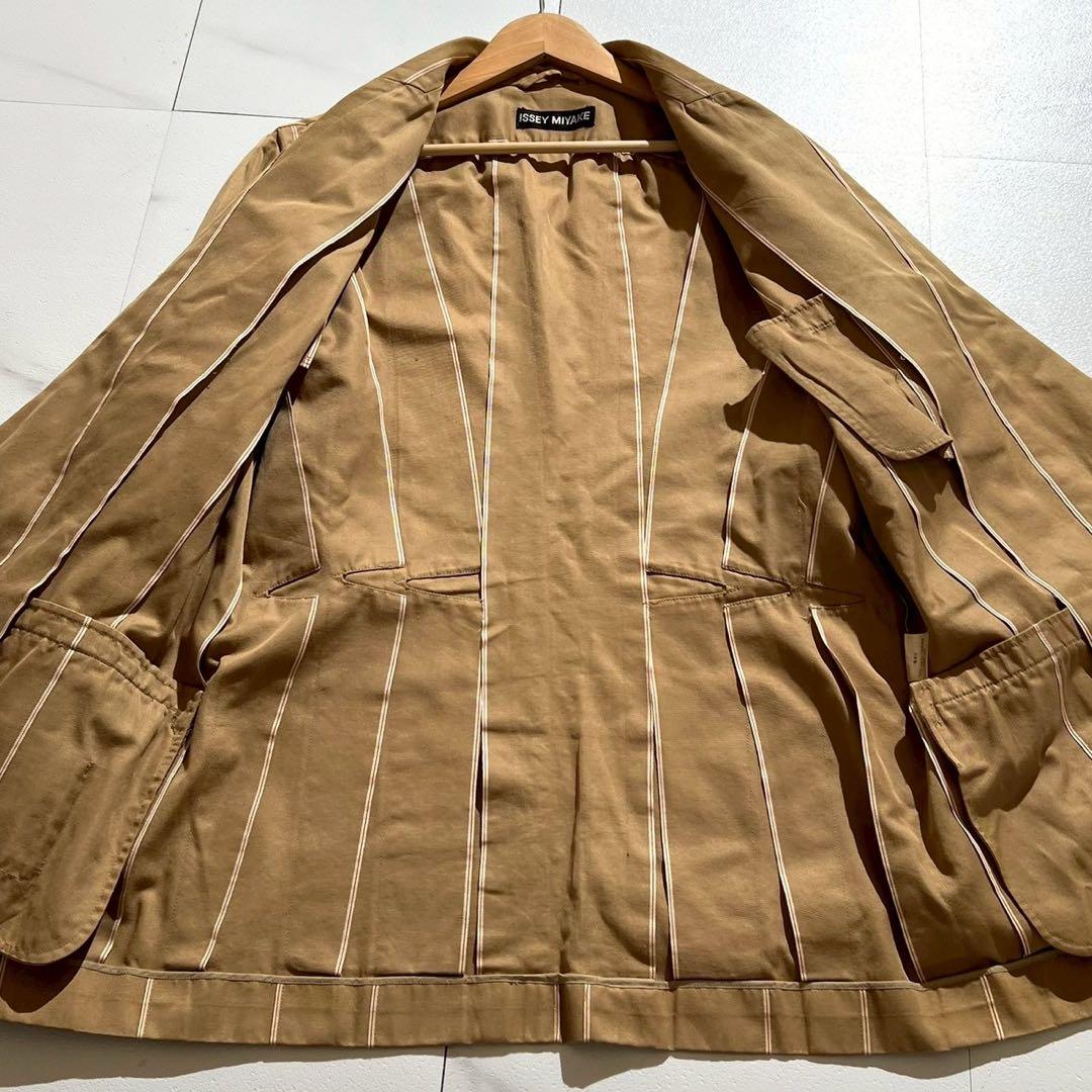 ISSEY MIYAKE MEN 95SS Selvedge Cotton Suit Set Beige Size L