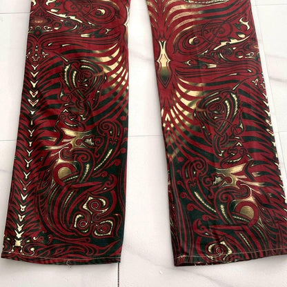 Jean Paul Gaultier Archive Tribal Tattoo Print Jeans