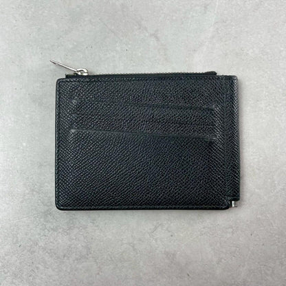 MAISON MARGIELA Leather Money Wallet Black Size ONE SIZE