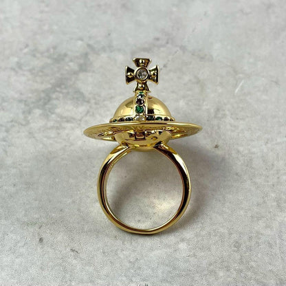 Vivienne Westwood Orb Poison Ring Gold Size ONE SIZE