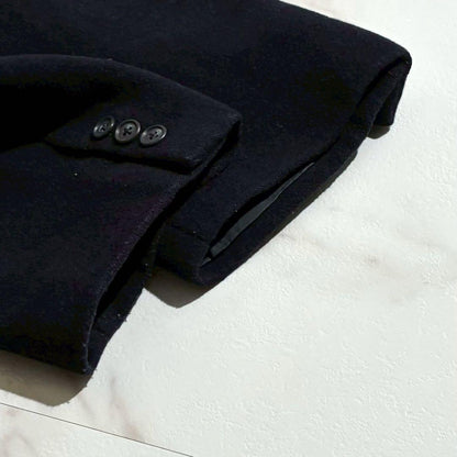 Y's for men 80s Double Chester Coat Wool Nylon Navy Size L