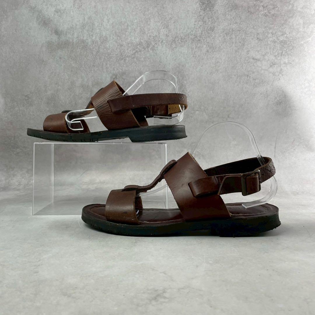 ISSEY MIYAKE MEN Leather Sandals Brown Size L