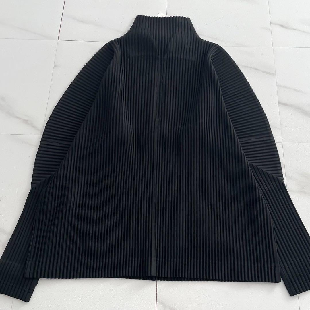 HOMME PLISSE ISSEY MIYAKE 25AW Pleated Half-Zip Black Size L