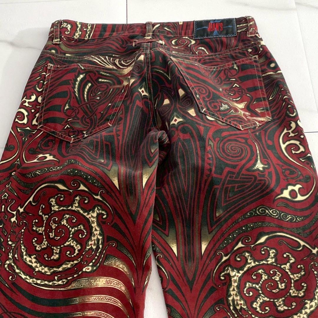 Jean Paul Gaultier Archive Tribal Tattoo Print Jeans