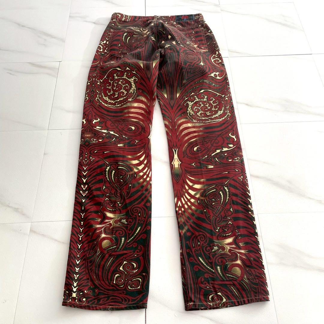Jean Paul Gaultier Archive Tribal Tattoo Print Jeans