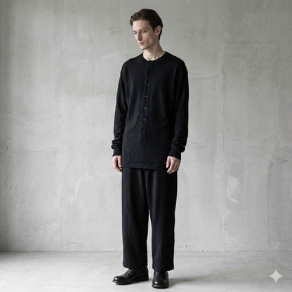 Yohji Yamamoto POUR HOMME 93AW Wool Henley Knit Size M