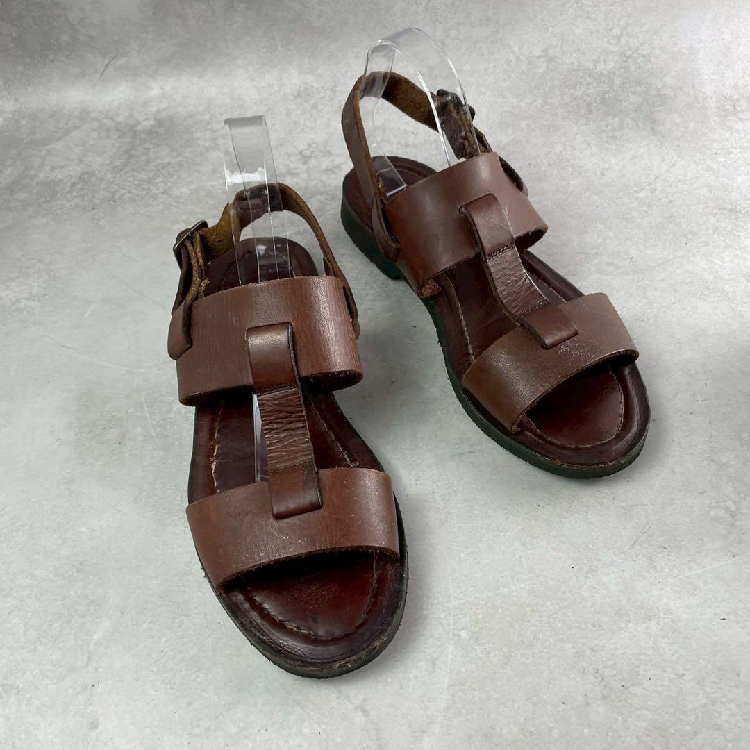 ISSEY MIYAKE MEN Leather Sandals Brown Size L