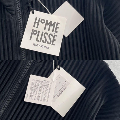 HOMME PLISSE ISSEY MIYAKE 25AW Pleated Half-Zip Black Size L