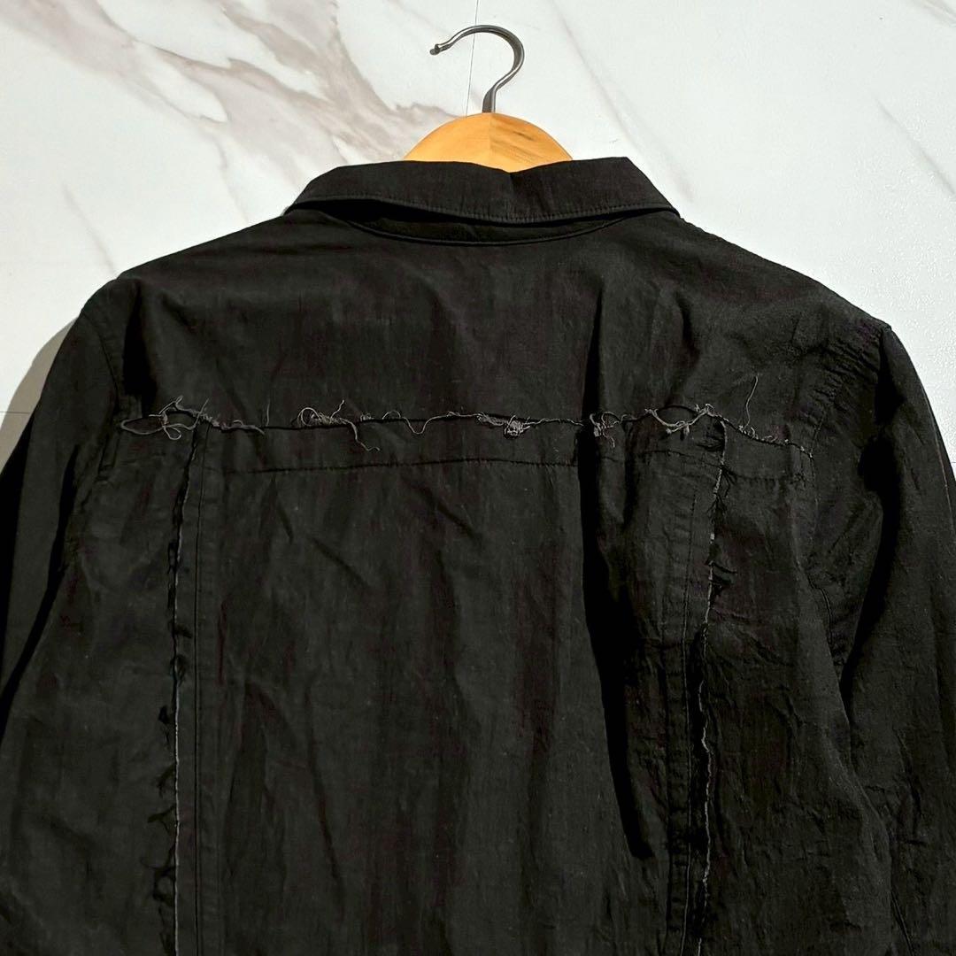Y's 24AW Organic Denim/Linen Jacket Black Size L