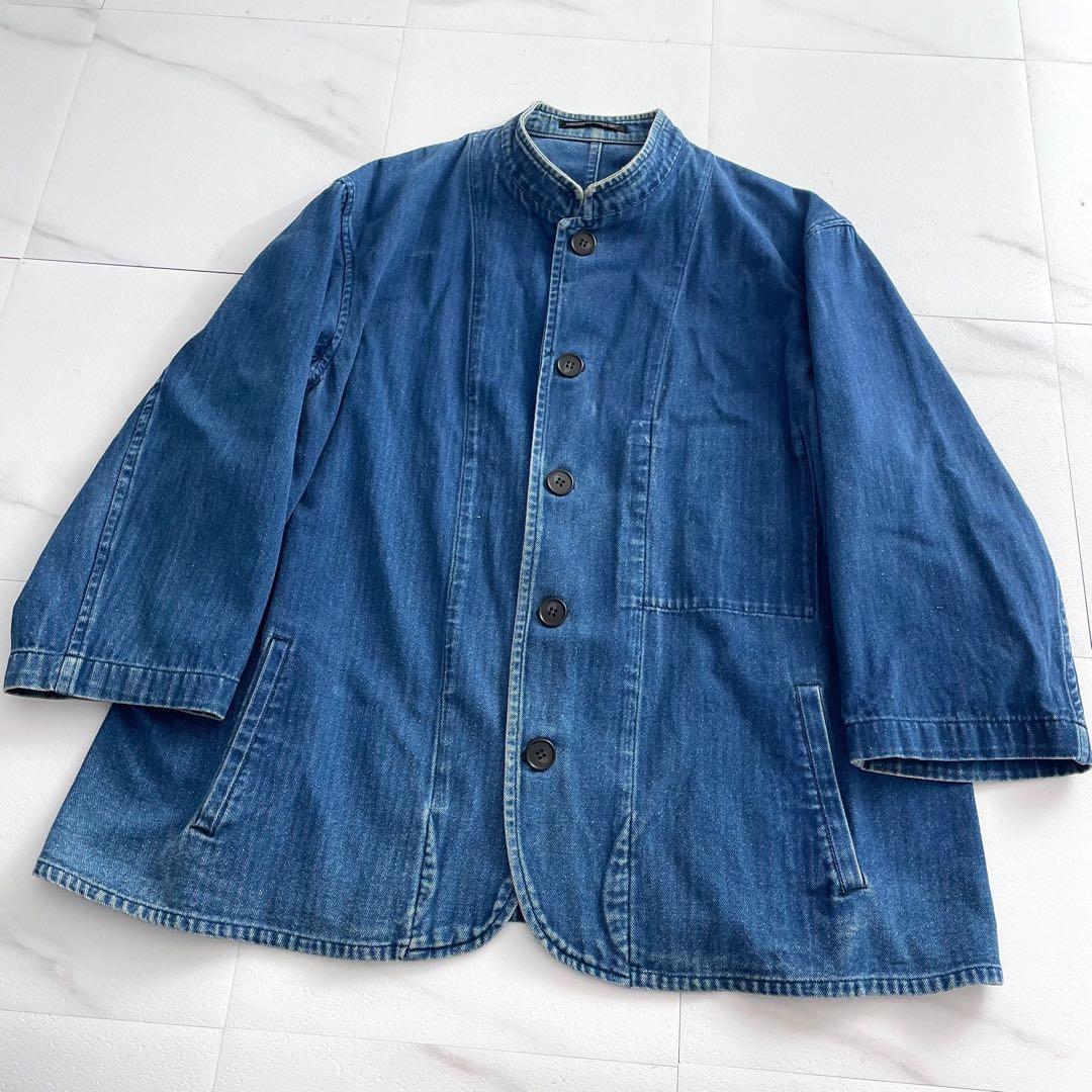 Yohji Yamamoto POUR HOMME 99SS Stand Jacket Blue Size L