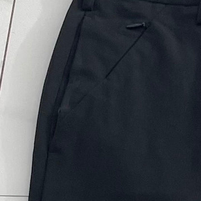Y's for men Wool Gabardine Straight Slacks Black Size 34