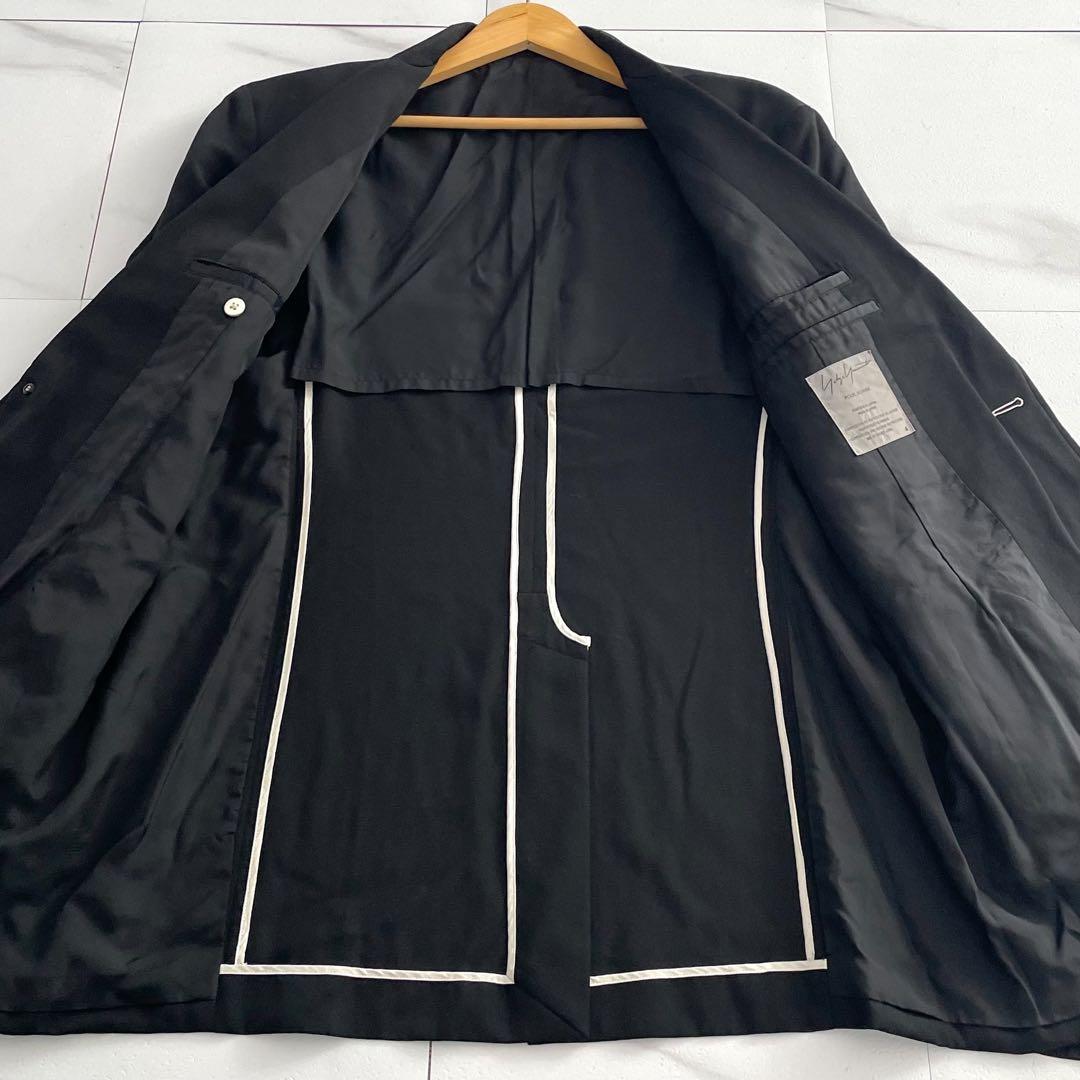Yohji Yamamoto POUR HOMME 09AW Bicolor Blazer Black Size XL