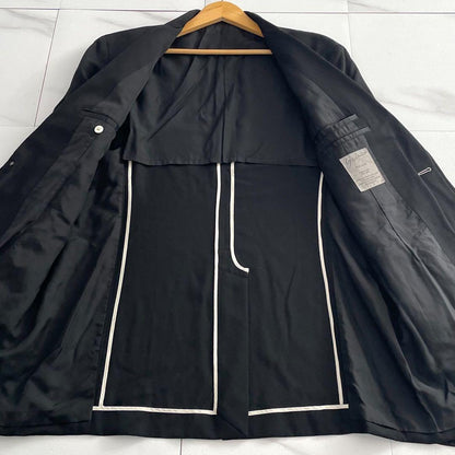Yohji Yamamoto POUR HOMME 09AW Bicolor Blazer Black Size XL
