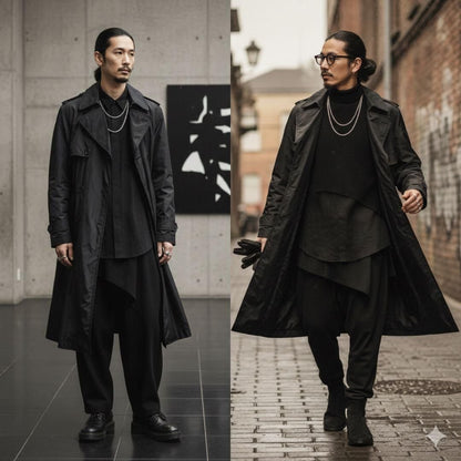 Yohji Yamamoto POUR HOMME 02SS Belted Trench Coat Size L