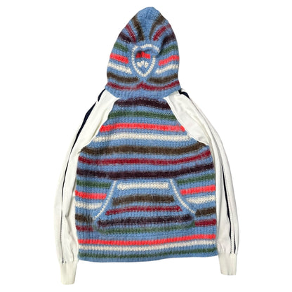 TAO 23AW Border Knit Paneled Hoodie Multi Size S