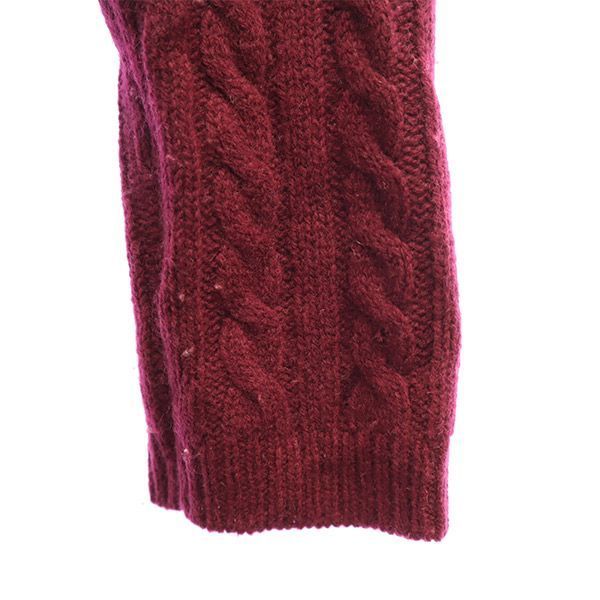 MACPHEE Wool Blend Long Sleeve Cardigan Red Size 1