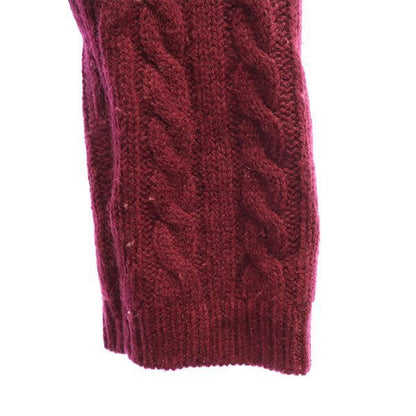 MACPHEE Wool Blend Long Sleeve Cardigan Red Size 1
