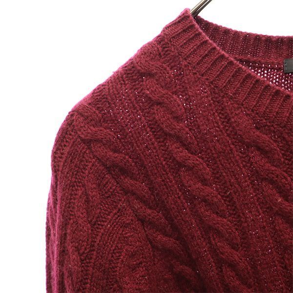 MACPHEE Wool Blend Long Sleeve Cardigan Red Size 1