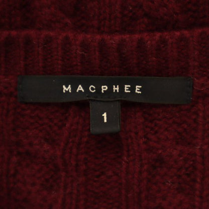 MACPHEE Wool Blend Long Sleeve Cardigan Red Size 1