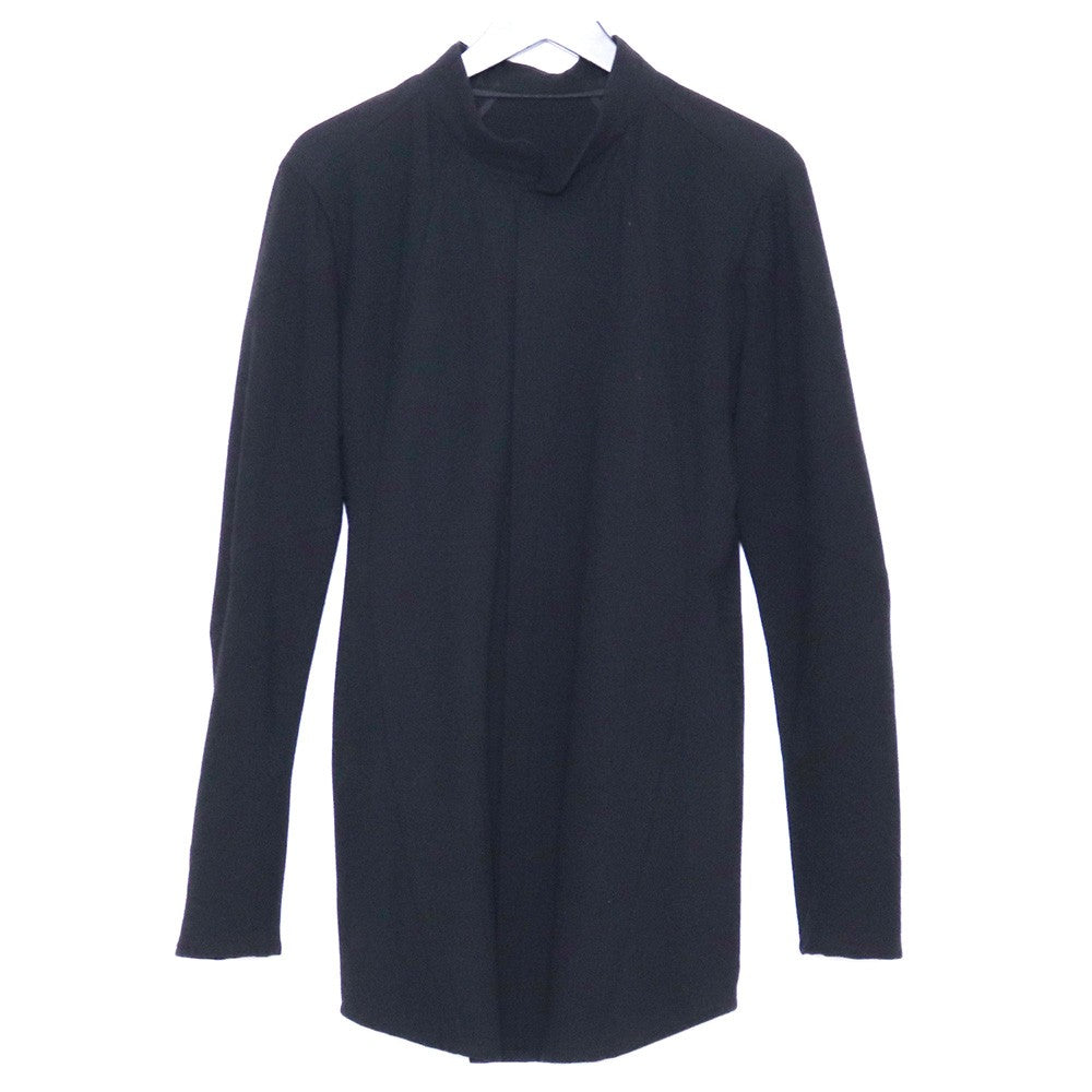 N/07 Amundsen Wool Long Sleeve Button-Up Shirt Black Size 44